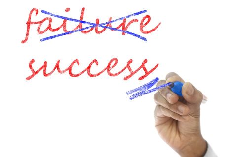 Failure crossed out and success written on side. CC0 Creative Commons - via pixabay